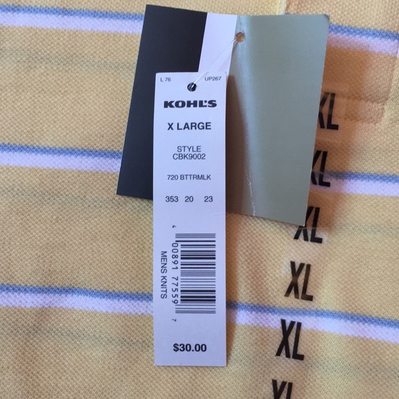 Croft & Barrow Performance Men’s Polo XL - Picture 5 of 8